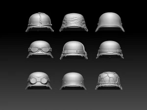 Helmets 3D Print Model