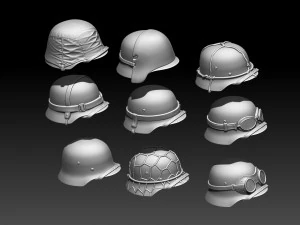 Helmets 3D Print Model