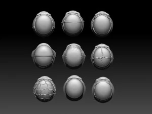 Helmets 3D Print Model