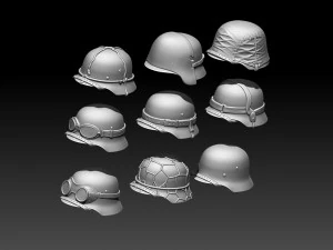 Helmets 3D Print Model