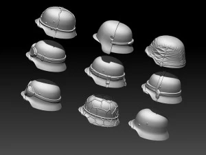 Helmets 3D Print Model
