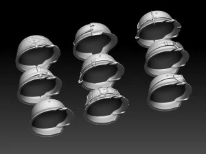 Helmets 3D Print Model