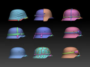 Helmets 3D Print Model