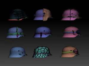 Helmets 3D Print Model