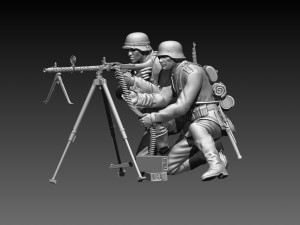 German soldiers 3Dプリントモデル