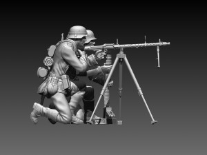 German soldiers 3Dプリントモデル