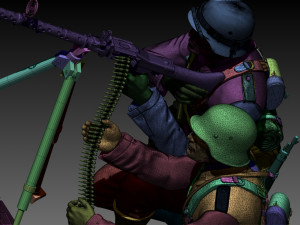 German soldiers 3Dプリントモデル