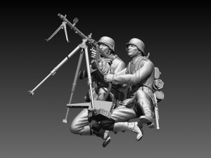 German soldiers 3Dプリントモデル