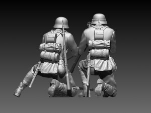 German soldiers 3Dプリントモデル