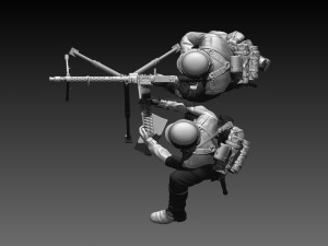 German soldiers 3Dプリントモデル