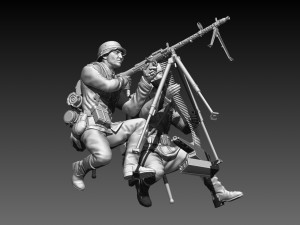 German soldiers 3Dプリントモデル