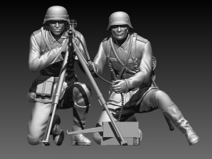 German soldiers 3Dプリントモデル