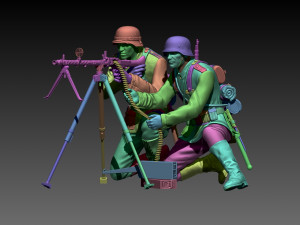 German soldiers 3Dプリントモデル