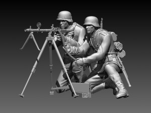 German soldiers 3Dプリントモデル