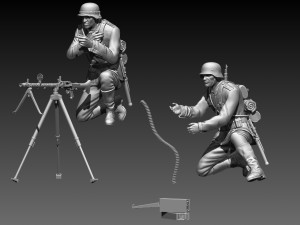 German soldiers 3Dプリントモデル