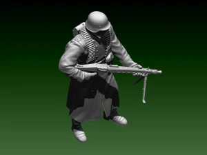 German soldier 3D Print Model