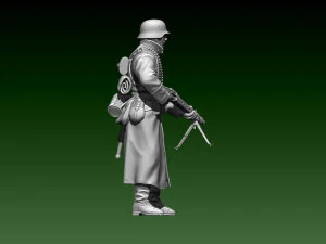 German soldier 3D Print Model