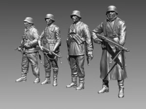 German soldier 3D Print Model