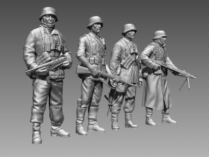 German soldier 3D Print Model