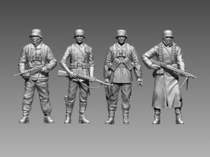German soldier 3D Print Model