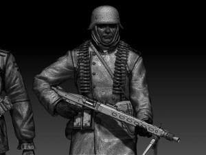 German soldier 3D Print Model