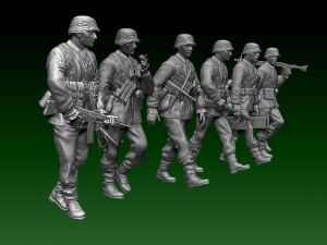 German soldiers 3D Baskı Modeli