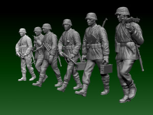 German soldiers 3D Print Model