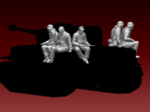 German soldiers 3D Print Model