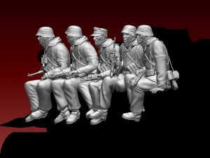 German soldiers 3D Print Model