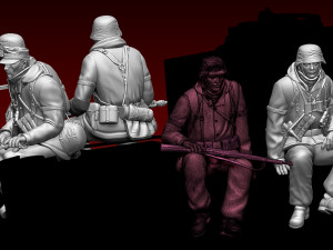 German soldiers 3D Print Model