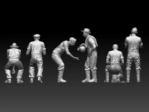 Workers 3D Print Model