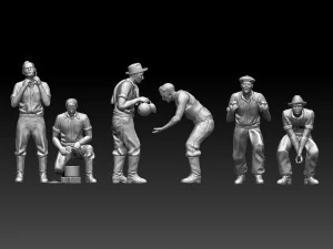 Workers 3D Print Model