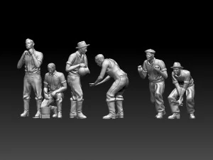 Workers 3D Print Model