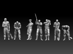 Workers 3D Print Model