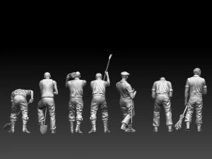 Workers 3D Print Model
