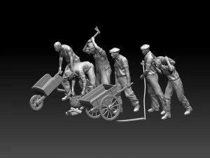 Workers 3D Print Model