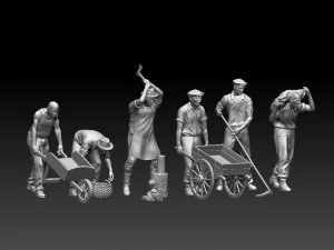 Workers 3D Print Model