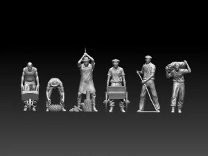 Workers 3D Print Model