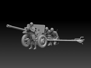 Ussr soldiers zis-3 3Dプリントモデル