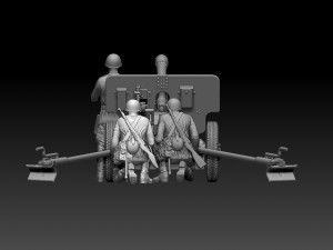 Ussr soldiers zis-3 3Dプリントモデル