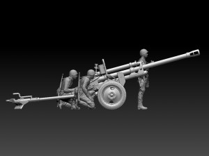 Ussr soldiers zis-3 3Dプリントモデル