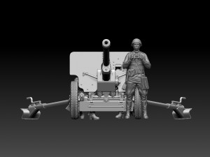 Ussr soldiers zis-3 3Dプリントモデル