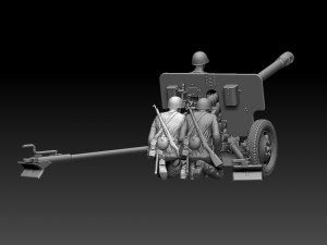 Ussr soldiers zis-3 3Dプリントモデル