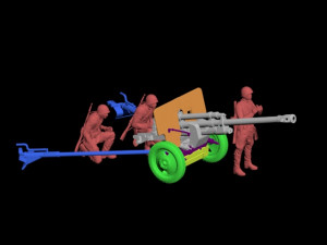 Ussr soldiers zis-3 3Dプリントモデル
