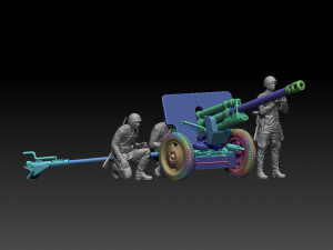Ussr soldiers zis-3 3Dプリントモデル