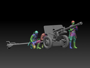 Ussr soldiers zis-3 3Dプリントモデル