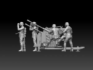 german soldier flak 3D Print Model