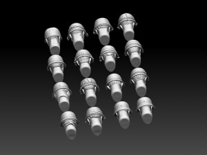 Heads helmets 3D Print Model