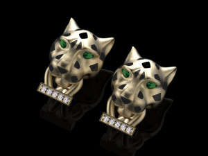 Earrings ring 3Dプリントモデル