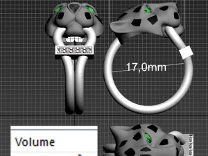 Earrings ring 3D Print Model